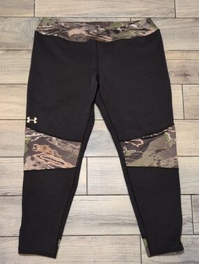 Women's Under Armour Coldgear Hunting Camo Leggings Base Layer Thermal